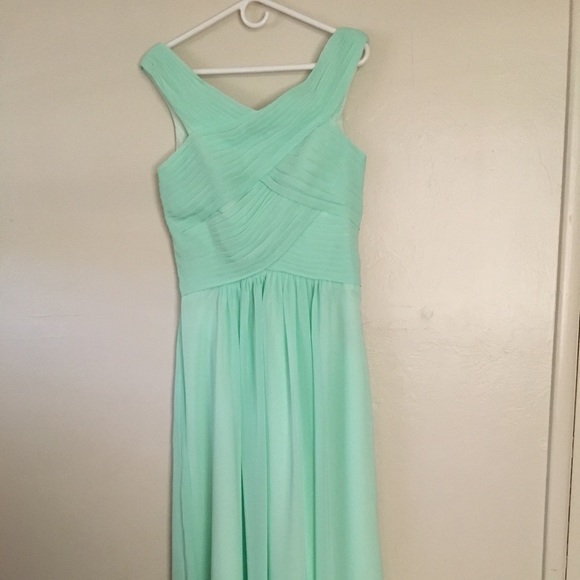 NWT Mint Chiffon Bridesmaid/Prom Dress - Picture 3 of 5